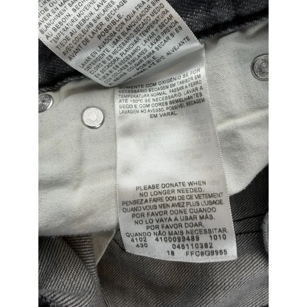 Levis 511 Jeans Mens 34x34 Gray Slim‎ Straight Med Wash (32x30 Altered/Hemmed)